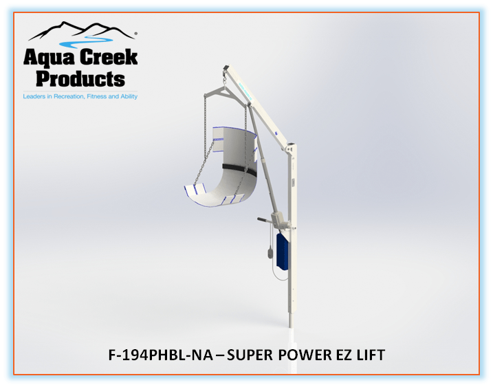 AQUA CREEK Super Power EZ Pool Lift - F-194PHBL-NA