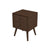 ARTISAN HOME Mid Century Modern 2-Drawer Nightstand – Solid Wood Bedroom Side Table