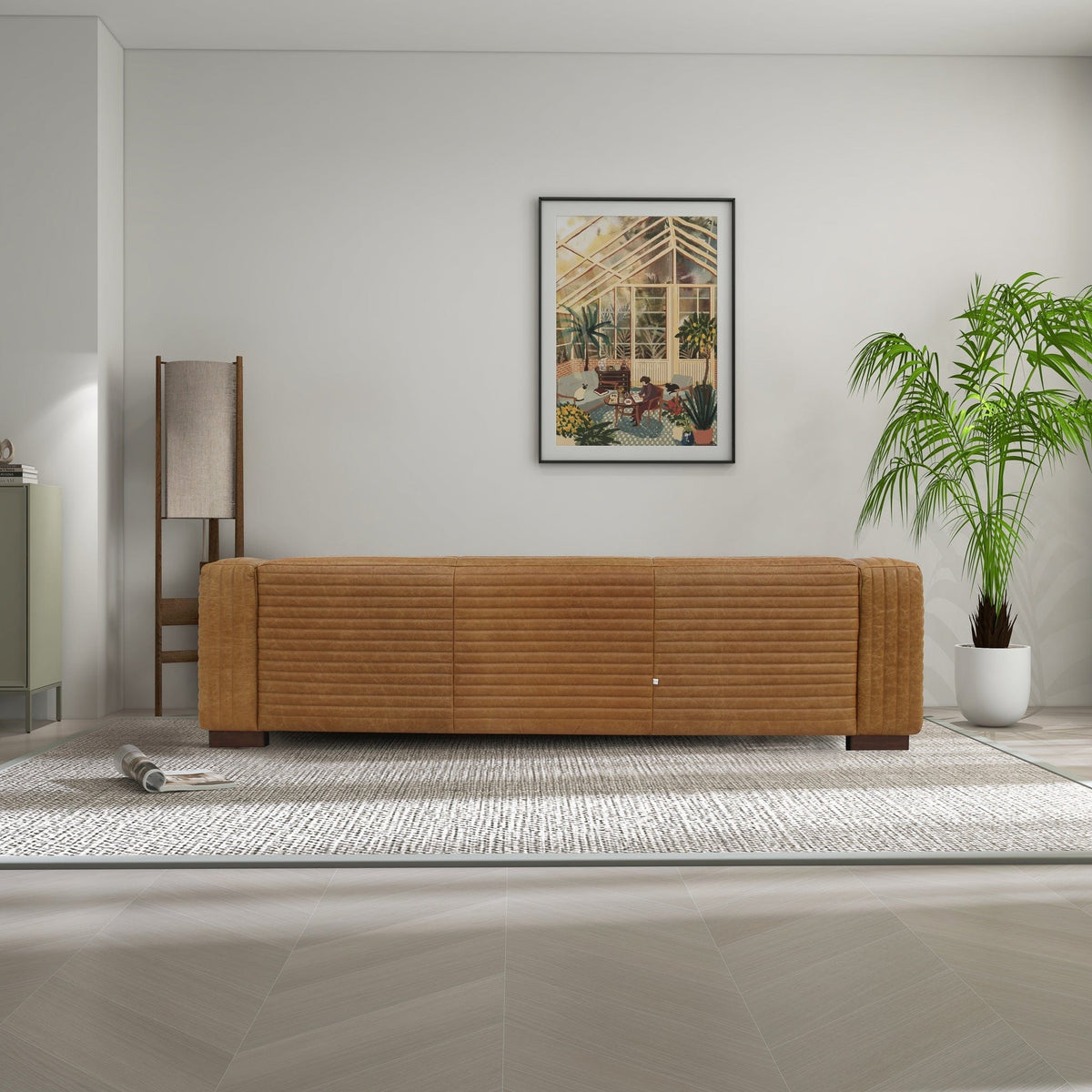 ARTISAN HOME Sofas Beaumont Luxe Tan Leather Sofa - Comfort with Timeless Style