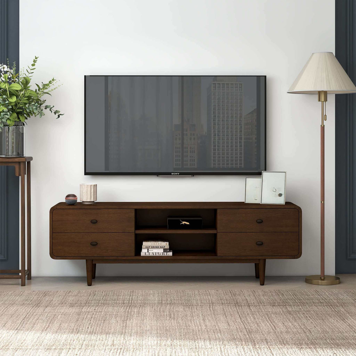 Ashcroft Imports Alexa Mid Century Modern Style TV Stand