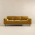 Ashcroft Imports Amber Mid Century Modern Yellow Luxury Modern Velvet Sofa