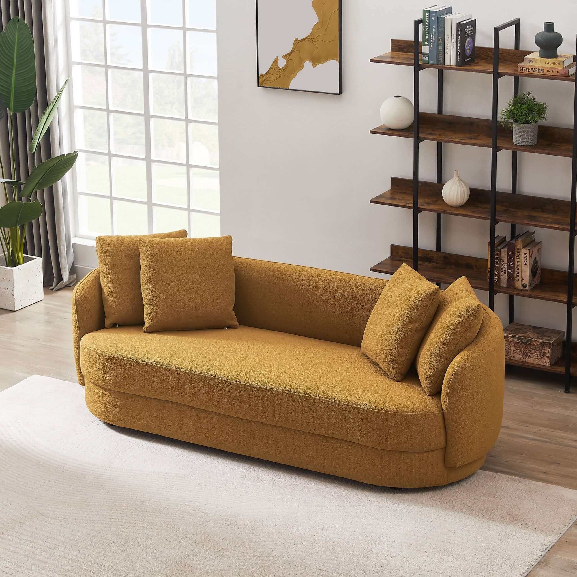 Ashcroft Imports Dylan Modern French Boucle Sofa