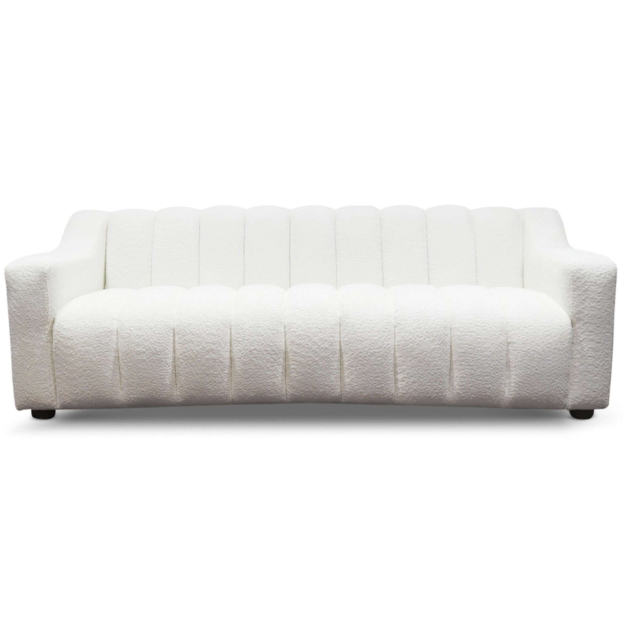 Ashcroft Imports Marcus  Luxury Tight Back Cream Boucle Couch