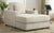 39.7" Cream Oversized Chaise Lounger