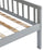 Gray Twin-Size Pine Wood Daybed with Storage Drawers, Sofa Bed Design