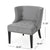 Occasional Accent Chair In Gray Fabric