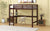 Espresso Twin Loft Bed with Built-in Desk