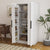 62.99in White Kitchen Pantry Cabinet with Doors and Shelves for Storage in Kitchen Living Room and Dining Room In White