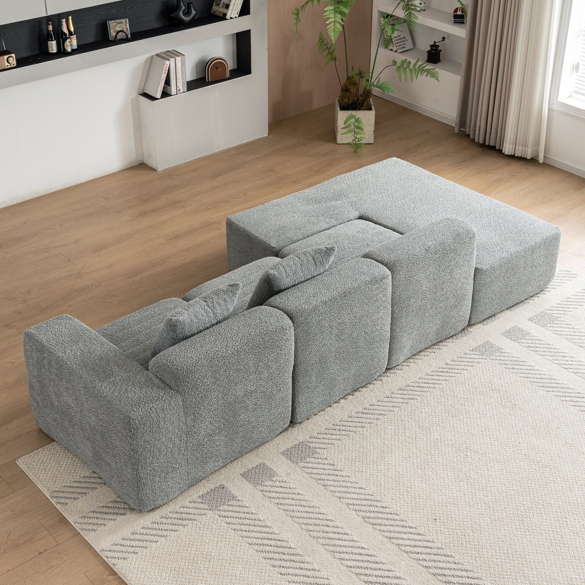 Chamonix Modular Sectional Sofa in Gray