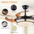 Modern Minimalist Invisible Ceiling Fan with Light