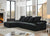 Durban 4-Seat Velvet Modular Sofa in Black