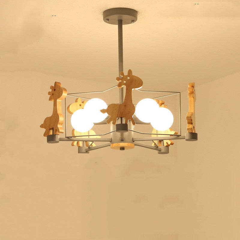 Giraffe Themed Flush Mount Ceiling Light