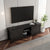 TV Stand Storage Media Console Entertainment Center with Doors In Tradition Black