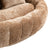 Coffee Bean Shape Chenille 2-Seater Lazy Sofa