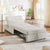 Offwhite 4-in-1 Sofa Bed Chair