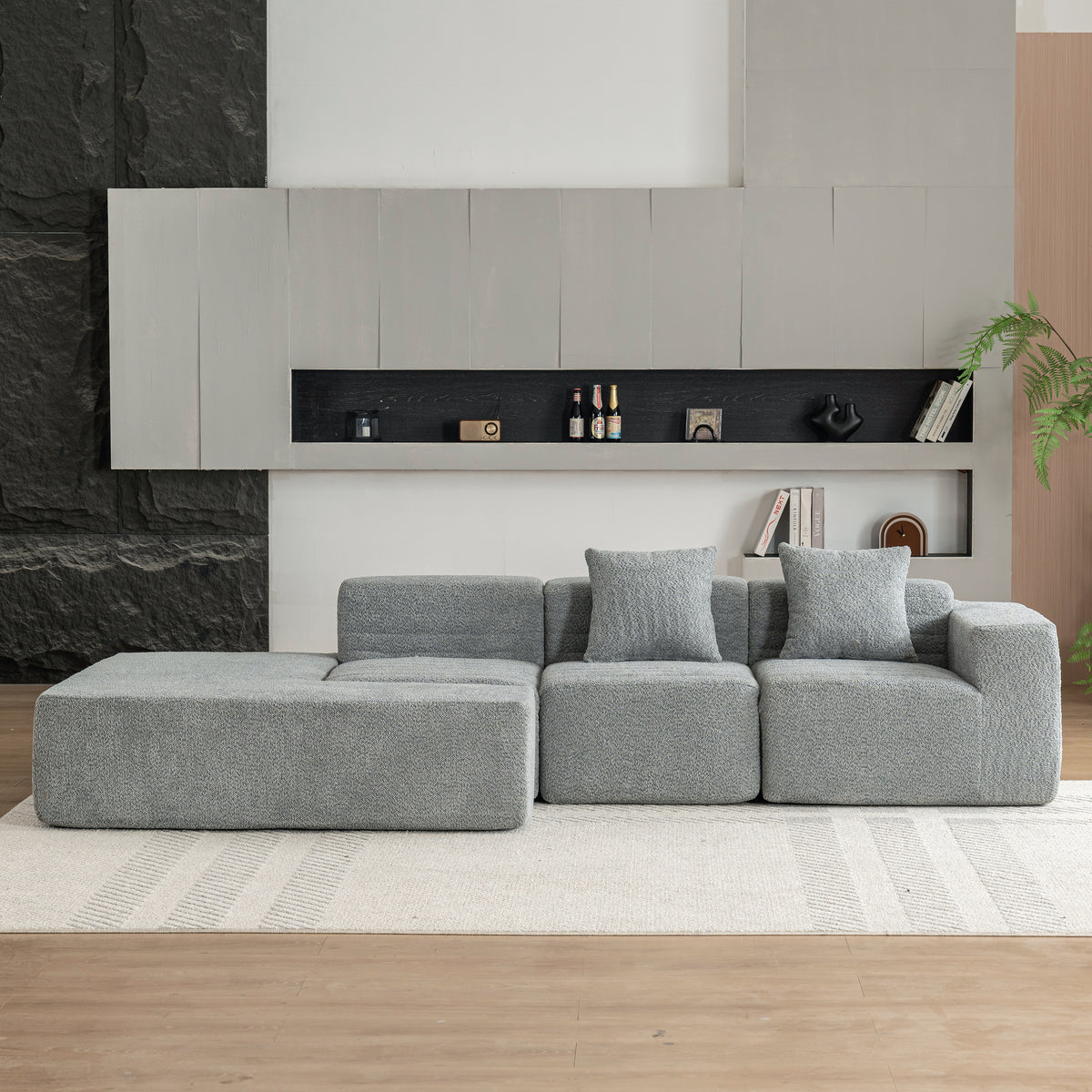 Chamonix Modular Sectional Sofa in Gray