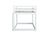 White Twin Over Twin Loft Bed with Ladder In Sturdy Rubber Wood Construction