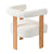 Mid-Century Modern Barrel Accent Chair In White Teddy