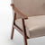 Mid-Century Modern Accent Chair - Solid Wood Frame, Extra-Thick Backrest, Ideal for Living Room, Bedroom, or Reading Room