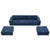 Tangier 6-Seat Modular U-Shaped Sofa in Navy