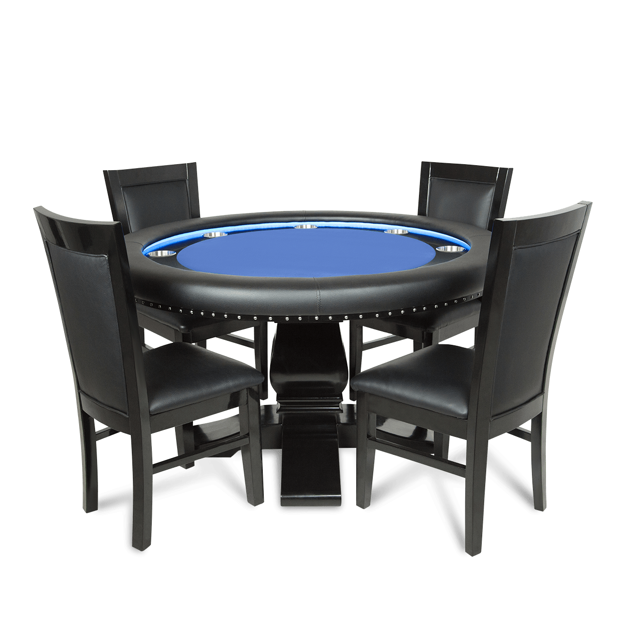 BBO Poker Table BBO Ginza LED Round Poker Table - 2BBO-ELTA