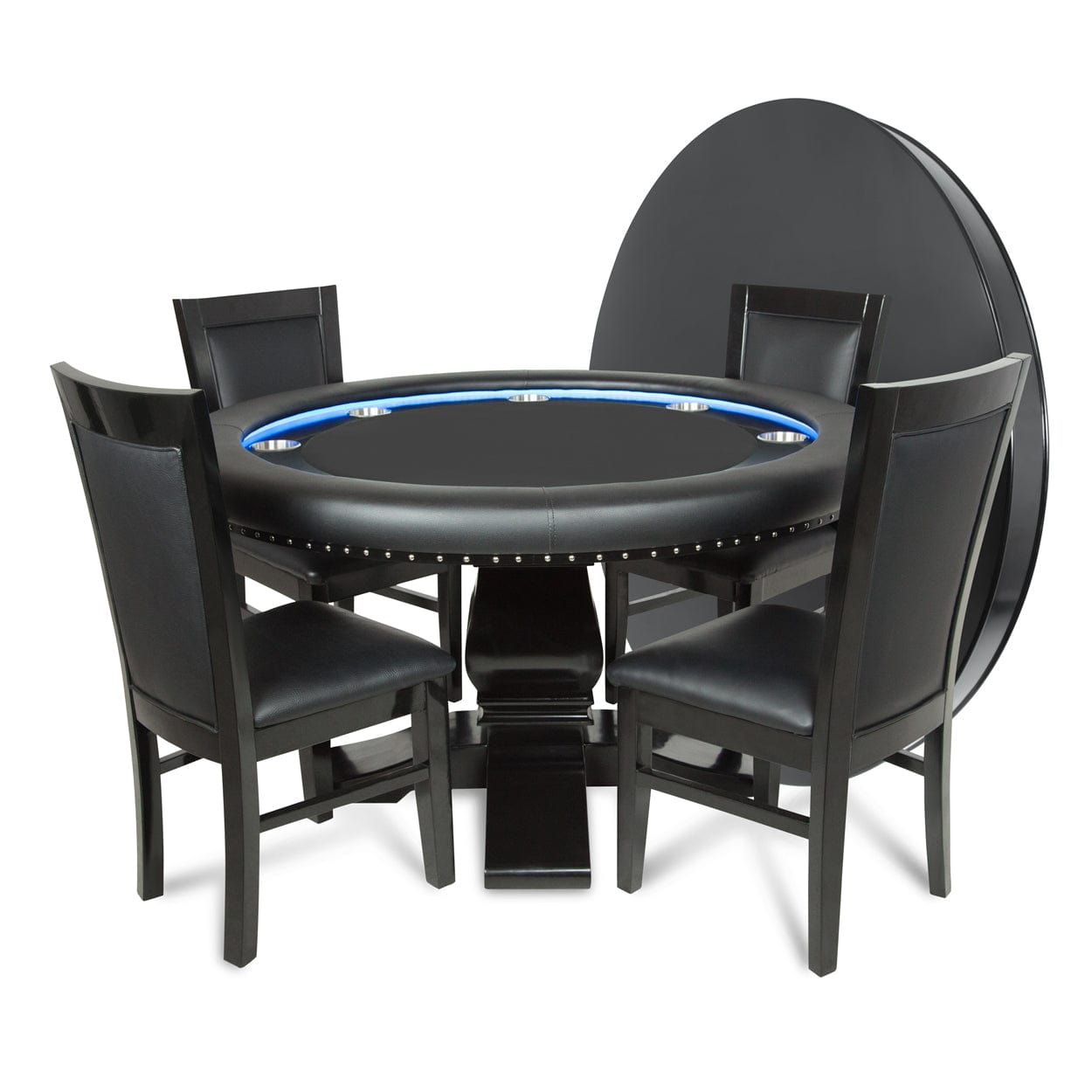 BBO Poker Table BBO Ginza LED Round Poker Table - 2BBO-ELTA