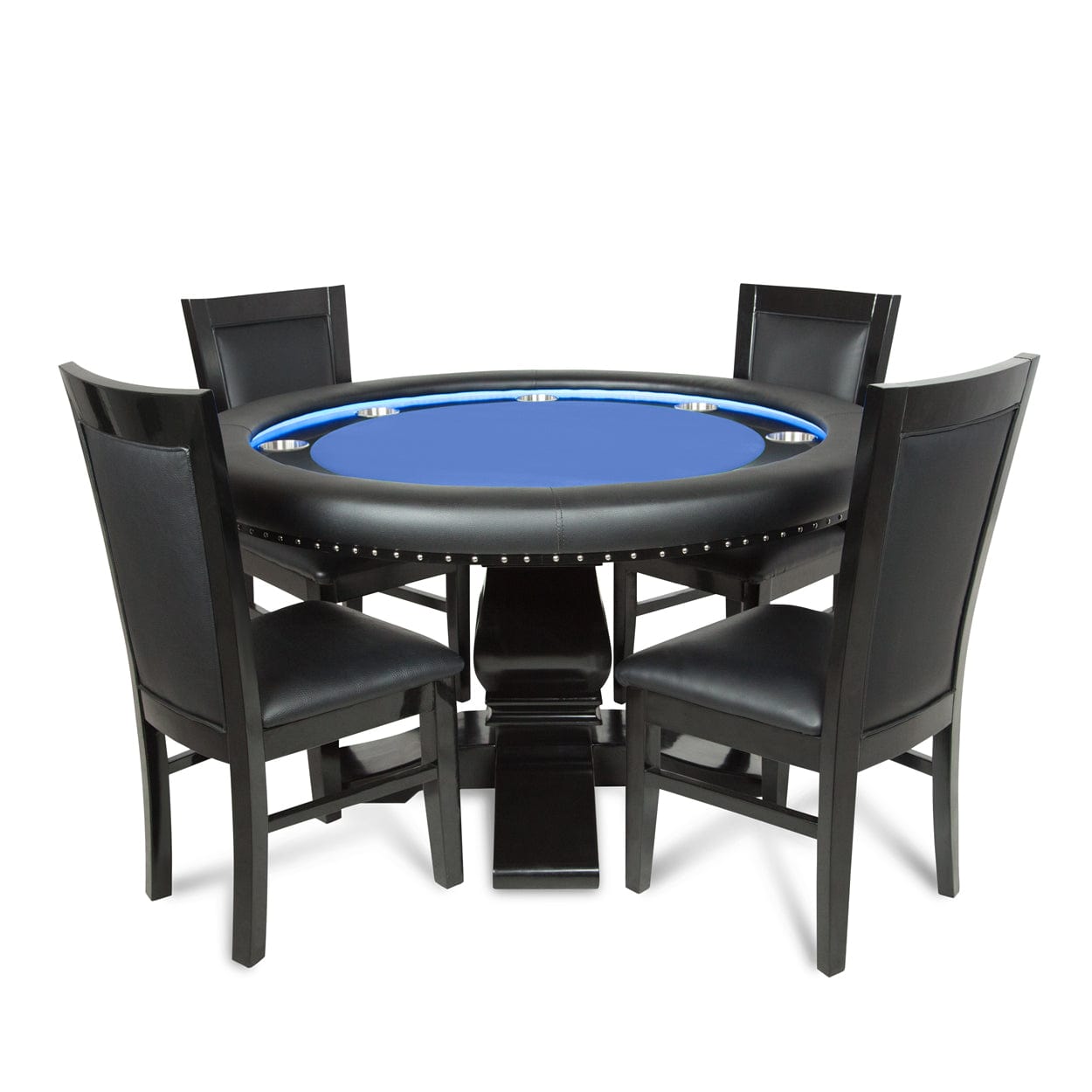 BBO Poker Table BBO Ginza LED Round Poker Table - 2BBO-ELTA