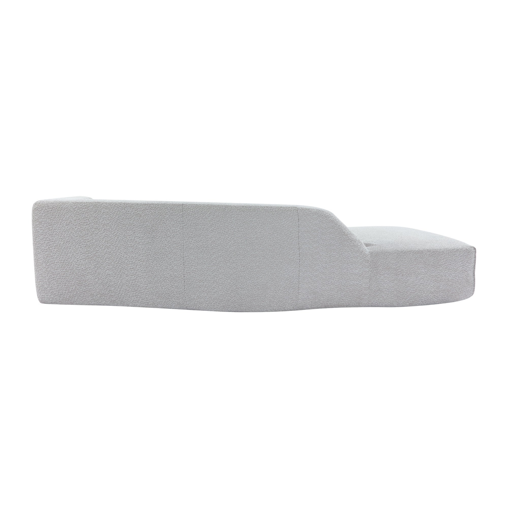 Acorta 2-Seat Boucle Chaise Lounge in Gray