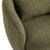 Dark Green Upholstered Swivel Accent Chair