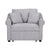 3-in-1 Gray Chenille Sleeper Chair