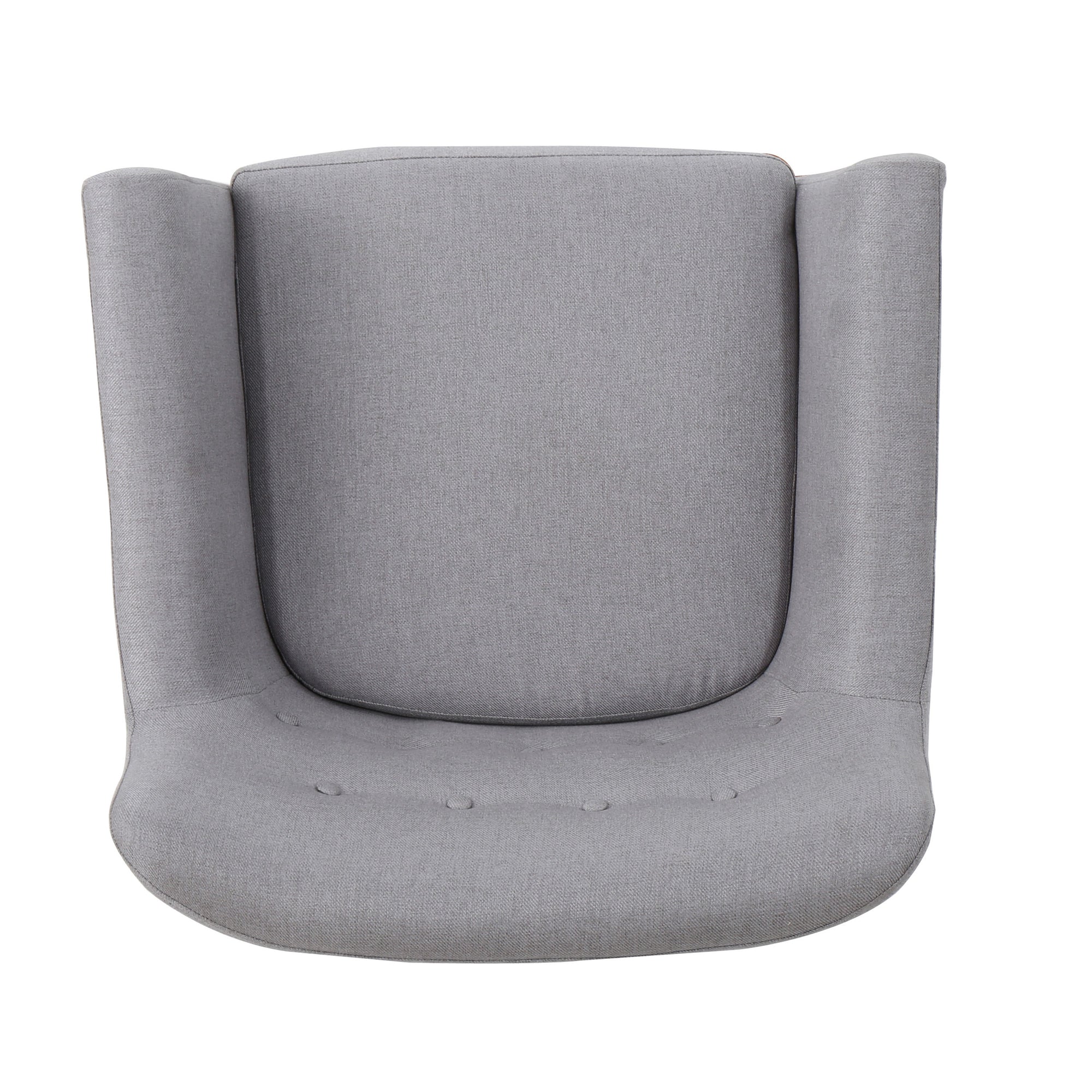 Comfortable & Stylish Club Chair Upholstered In Light Gray Fabric