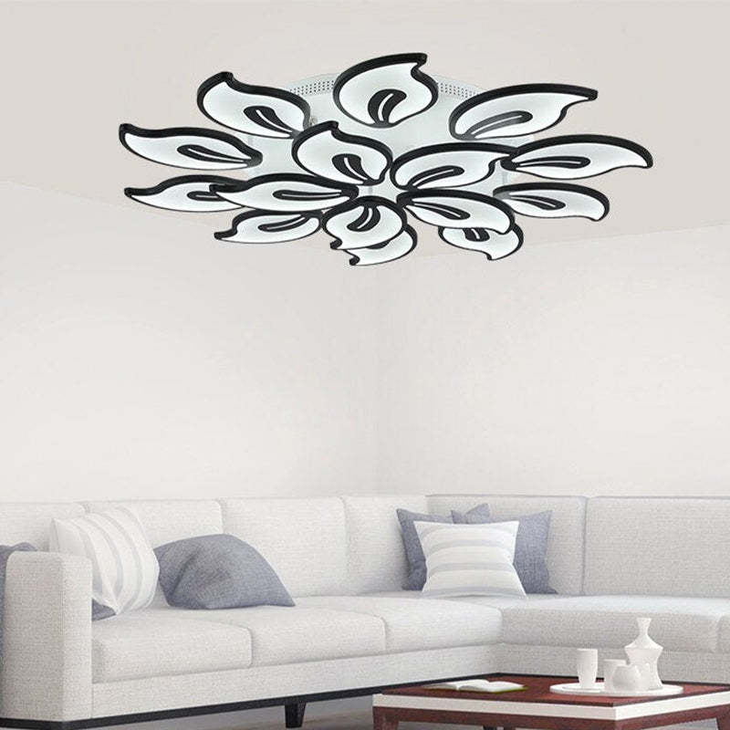 Flower-Inspired Ceiling Light with Adjustable Brightness