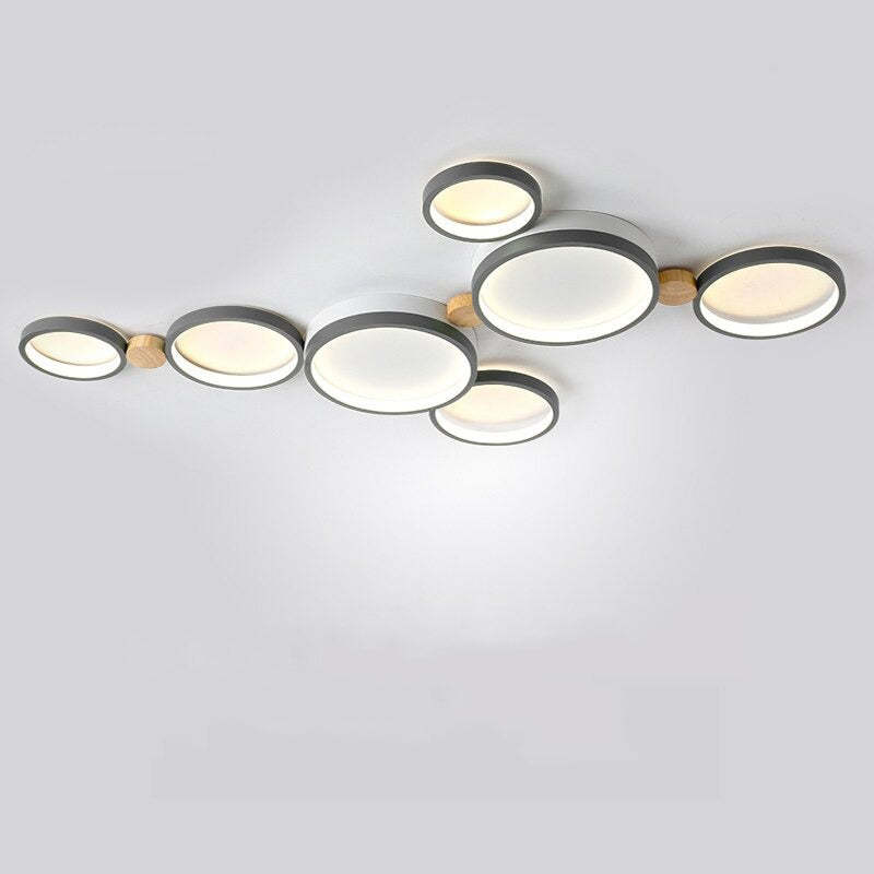 Contemporary Round Flush Mount Ceiling Light