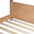 White Oak Twin Over Twin House Floor Bunk Bed with Headboards, Footboards, Guardrails, and Ladder