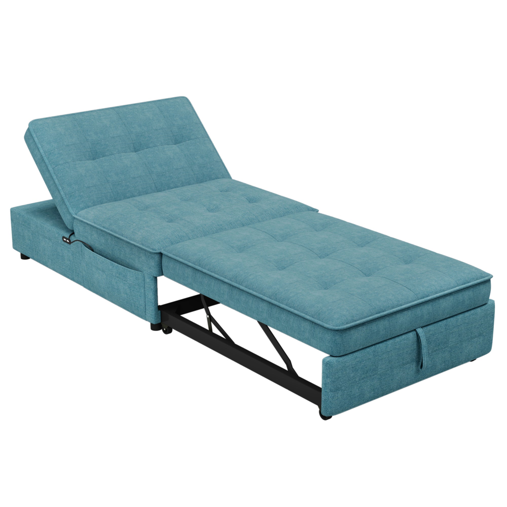 Teal 4-in-1 Sofa Bed Chair