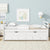 White Pine Twin Size Bed with Headboard, Footboard, Trundle, and Storage Drawers