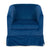 Blue Swivel Accent Chair with Fabric Upholstery