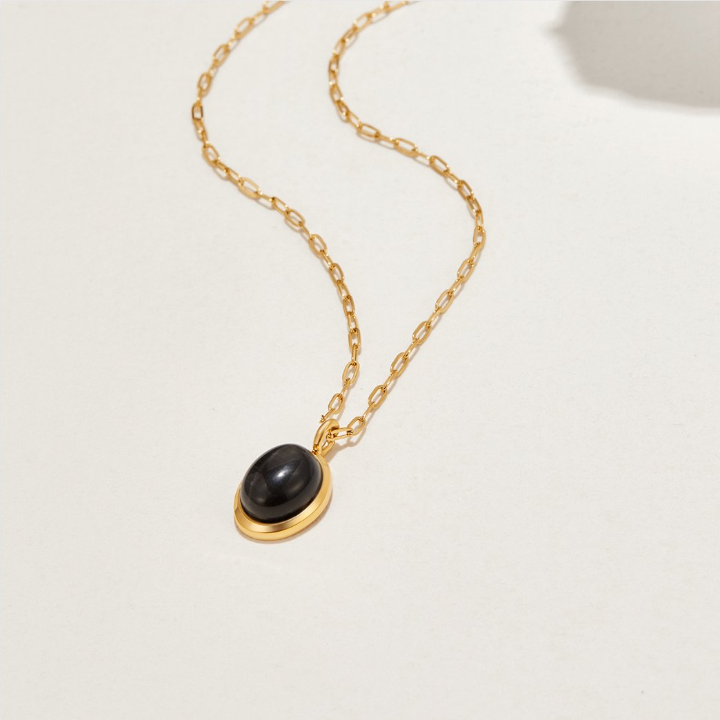 Euphrosyne Black Onyx Necklace