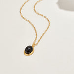 Load image into Gallery viewer, Euphrosyne Black Onyx Necklace
