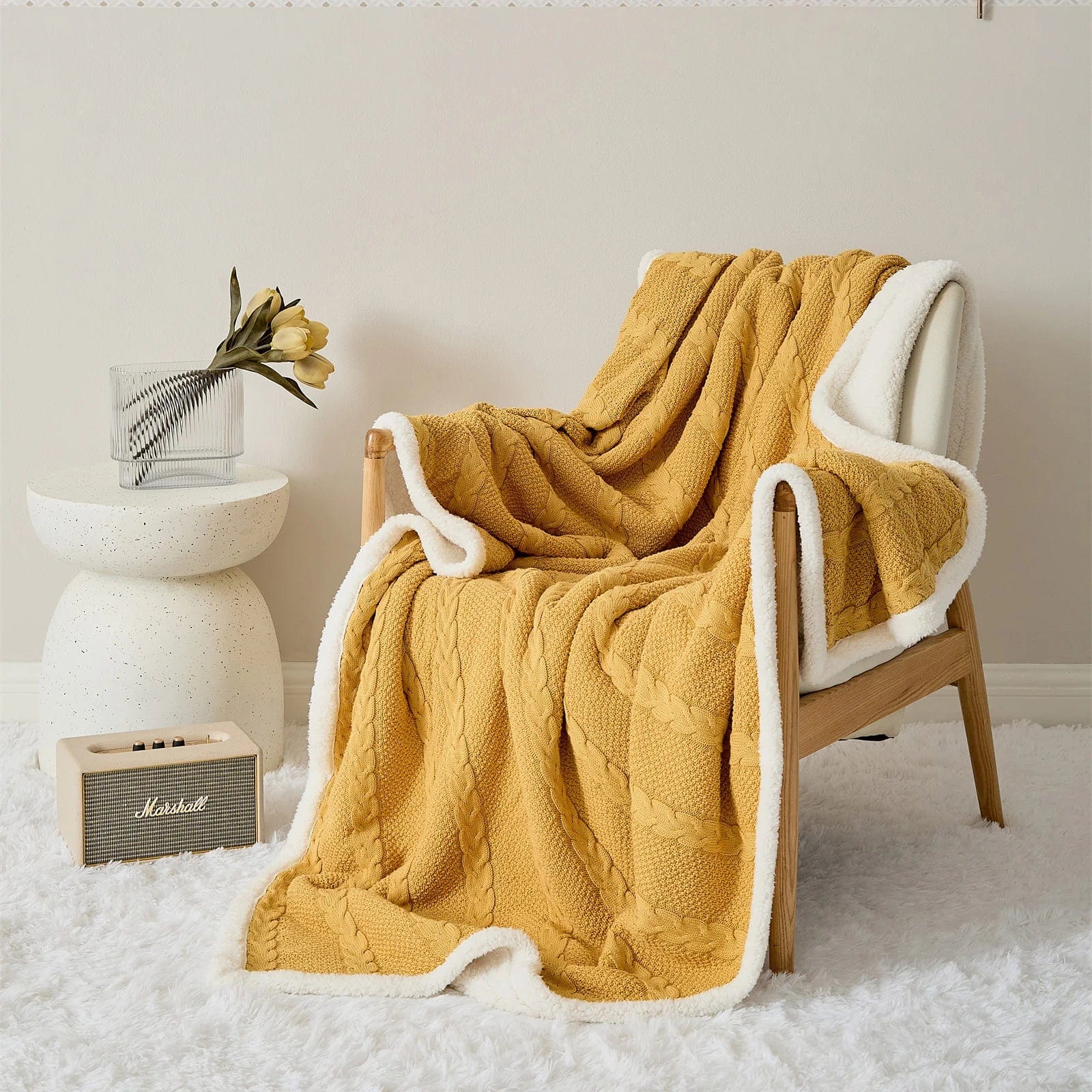 BY COELHO Blanket Blanket Thick Winter Warm Quilt Blanket - Sherpa Bedspread