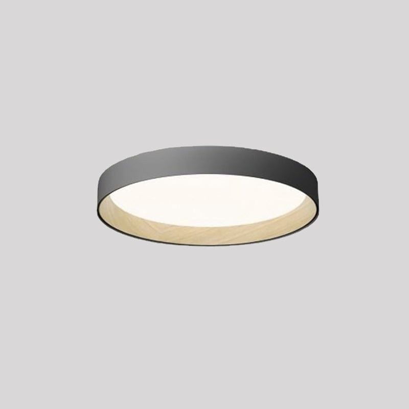 BY COELHO Flush Mount Ceiling Light 16" / grey / WARM WHITE Modern Round Flush Mount Ceiling Light in White, Grey, or Black