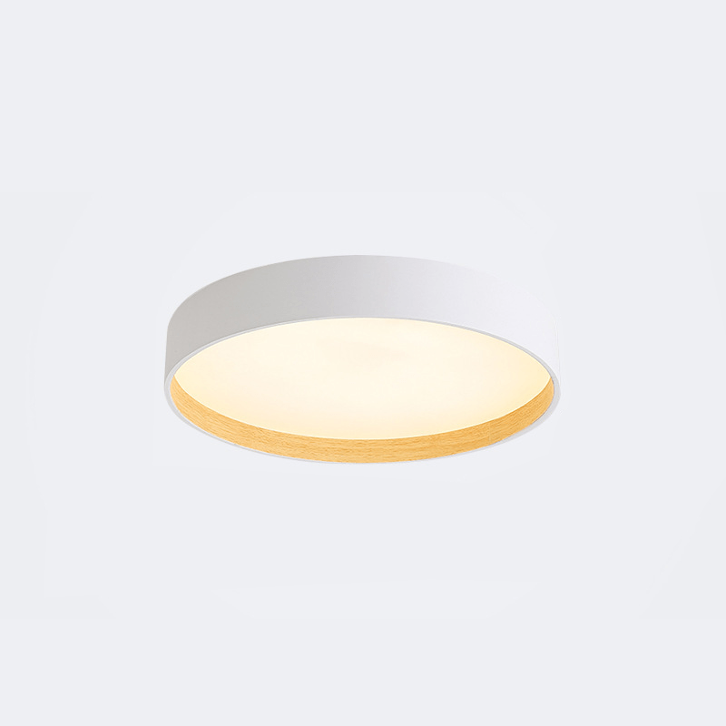 BY COELHO Flush Mount Ceiling Light 16" / white / WARM WHITE Modern Round Flush Mount Ceiling Light in White, Grey, or Black