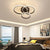 BY COELHO Flush Mount Ceiling Light Black / 3 rings Modern Circle LED Ceiling Light