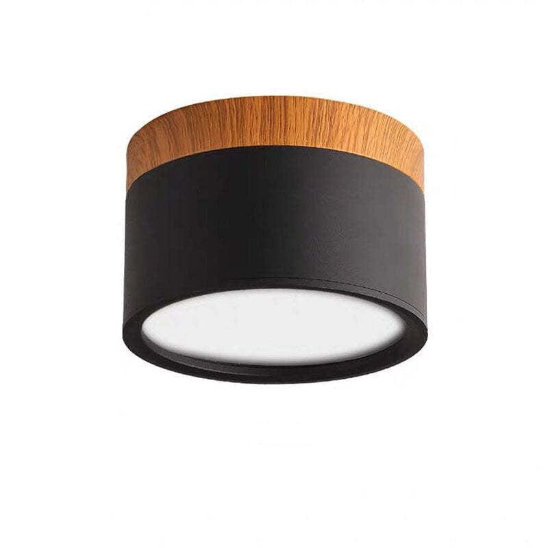 BY COELHO Flush Mount Ceiling Light Black / 5W / Warm White Modern Flush Mount Ceiling Light with Adjustable Colour Temperature