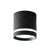 BY COELHO Flush Mount Ceiling Light Black / Warm White Modern Cylinder Ceiling Light - Black/White