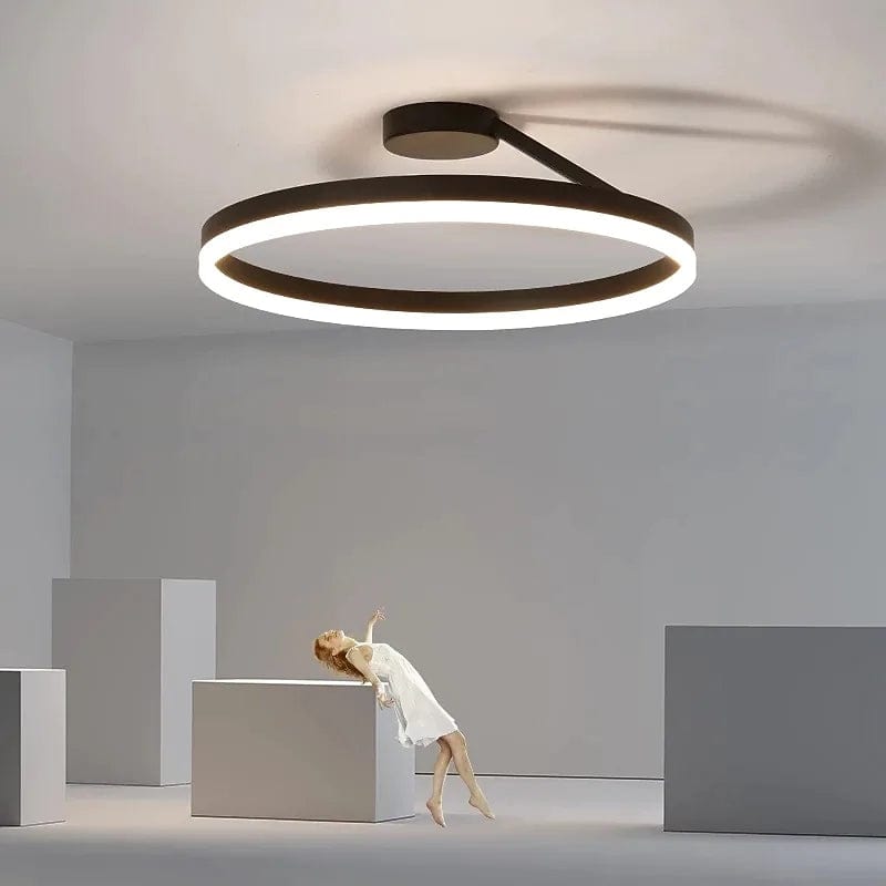 BY COELHO Flush Mount Ceiling Light Black / Warm White+White+Cold White+Controlled By Switch / A Modern Flush Mount Ceiling Light - Black & White