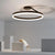 BY COELHO Flush Mount Ceiling Light Modern Flush Mount Ceiling Light - Black & White