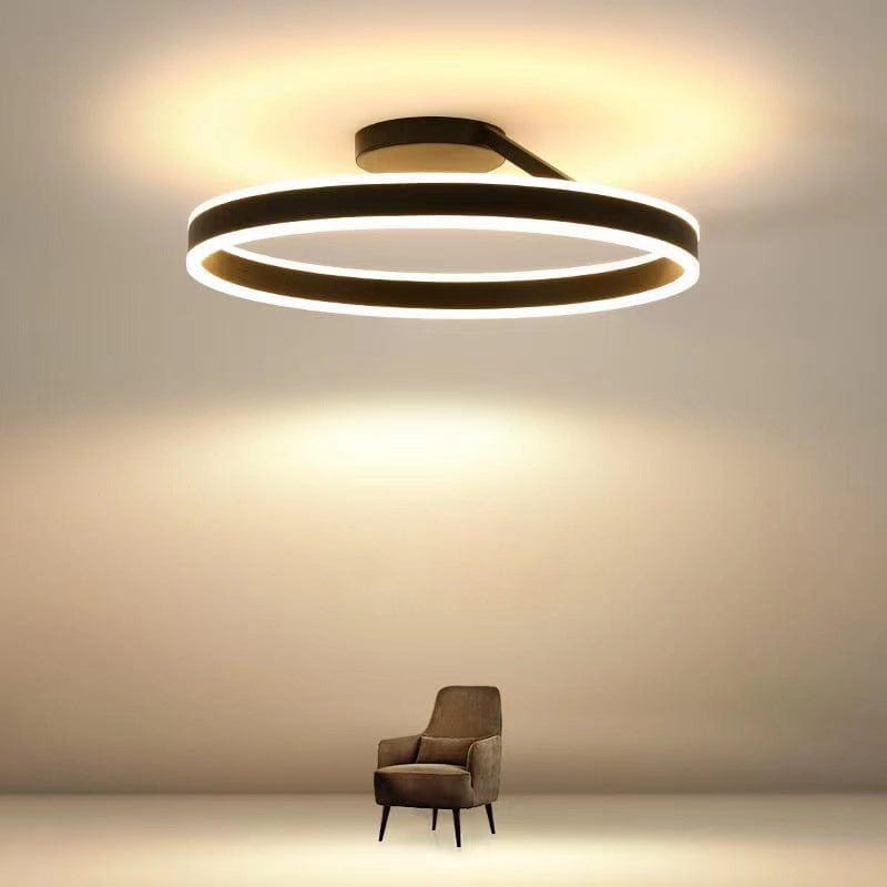 BY COELHO Flush Mount Ceiling Light Black / Warm White+White+Cold White+Controlled By Switch / B Modern Flush Mount Ceiling Light - Black & White