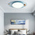 BY COELHO Flush Mount Ceiling Light Blue / 26" Modern Flush Mount Ceiling Light