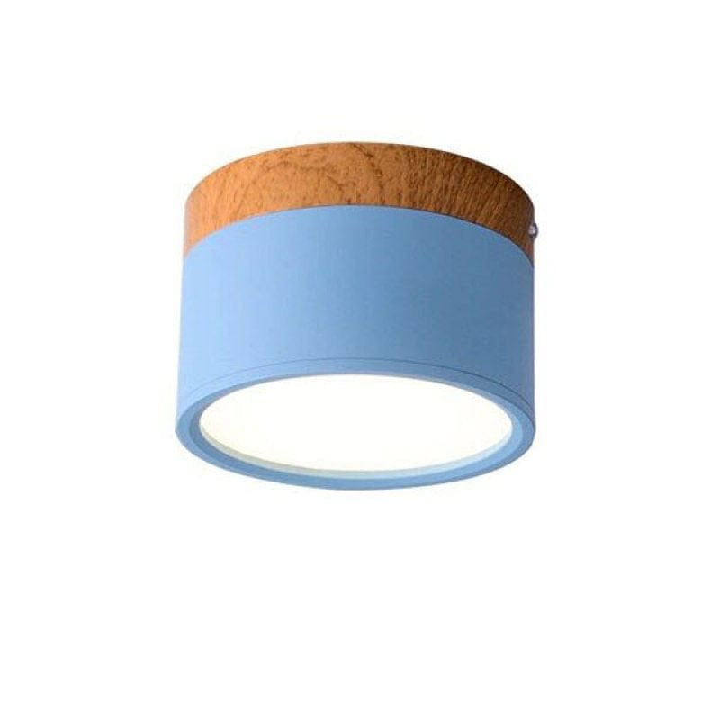 BY COELHO Flush Mount Ceiling Light Blue / 5W / Warm White Modern Flush Mount Ceiling Light with Adjustable Colour Temperature